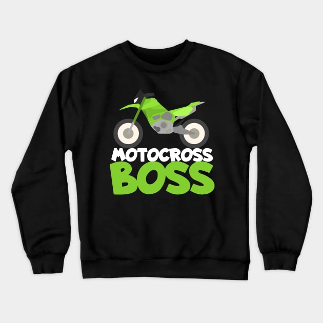 Motocross boss Crewneck Sweatshirt by maxcode